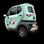 Cute Passenger Electric Tricycle 1000W Enclosed Tricycle For Adults