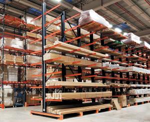 Wholesale Double Side Steel Cantilever Lumber Racks Wide Used in Long Material Storage from china suppliers