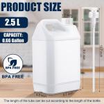 Plastic Gallon Jug with Child Resistant Lid, 0.7Gallon Heavy Duty Storage