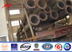 Outdoor HDG12m Street Light Poles Powder Coating 15 Years Warranty Time
