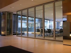 Wholesale Interior Office 12 mm Tempered Sliding Glass Partition Wall Powder Coating from china suppliers