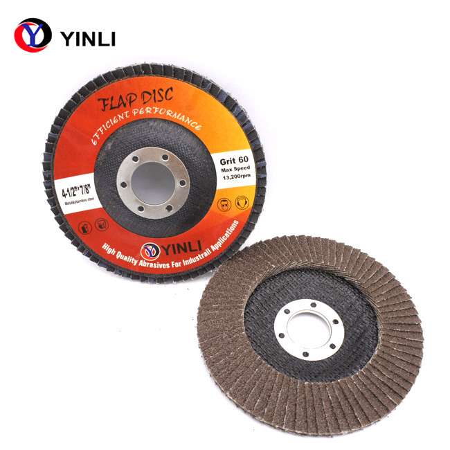 Calcined Aluminum Oxide 125 Mm 5 Inch Flap Disc For Polishing Metal And Wood
