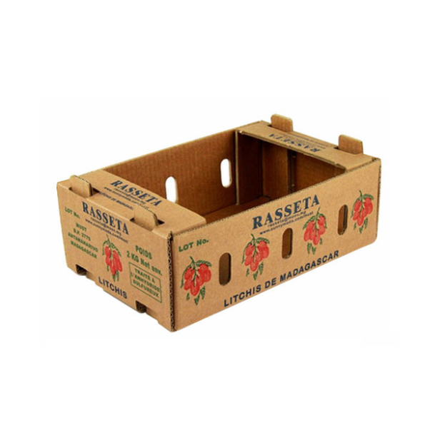Foldable Custom Printed Cardboard Boxes , Fruit Carton Box Hard Material