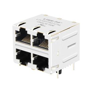 China LPJG27501CNL 1000 Base-T 2x2 Port RJ45 Connector Jack on sale