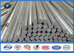 Overhead Transmission Line metal utility poles , ASTM A 123 Galvanized steel