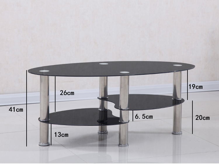 Practical Center Coffee Table , Multi Purpose Oval Center Table