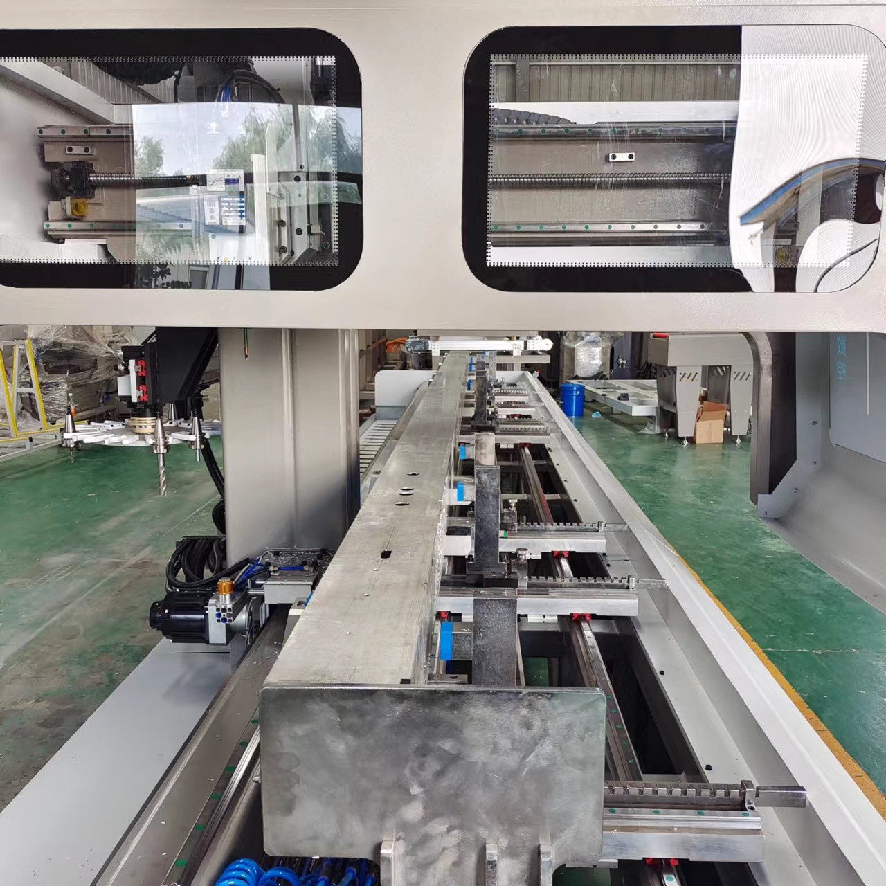 RTCP Aluminum Window Profile Cutting Machine 7m 4 Axis CNC Mill Drill Machine