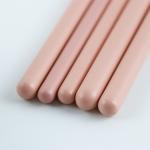 5pcs Eyeshadow Brush Set Private Logo Cruelty Free Classic Pink Wooden Handle
