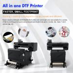 Ink Type Pigment 24inch 60 cm PET Film fabric cloth tshirt DTF printer with