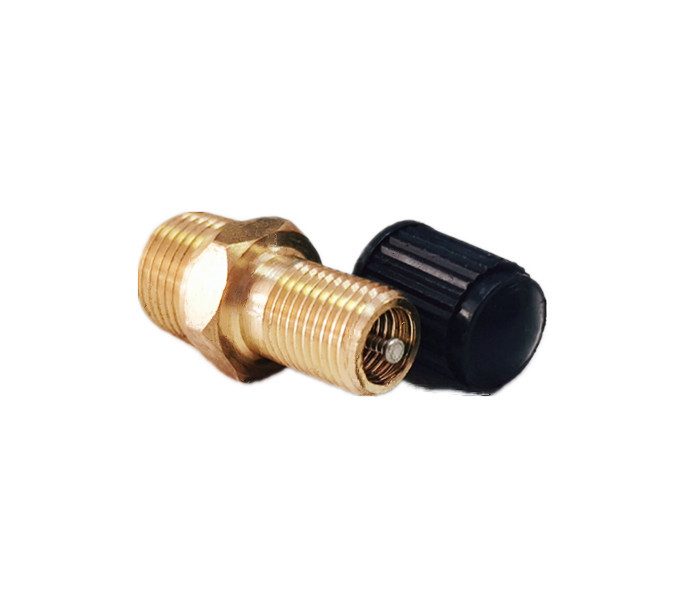 1/4" NPT MPT Brass Air Compressor Tank Fill Valve For Car Wheel Tires