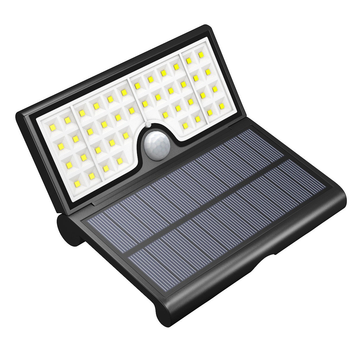 High Lumen Security 2w Outdoor Waterproof Foldable Super Bright Motion Sensor 42 Led Solar Wall Light