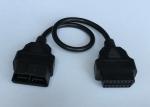 OBD2 OBDII 16 Pin J1962 Male 24V to Female Extension Round Cable