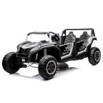 Remote Control 24v UTV 4 Seater Ride On Cars for Adults and Kids in Red Pink