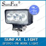 IP68 9W LED Off Road Driving Lights 6000K Black / White 273 * 230 * 295mm