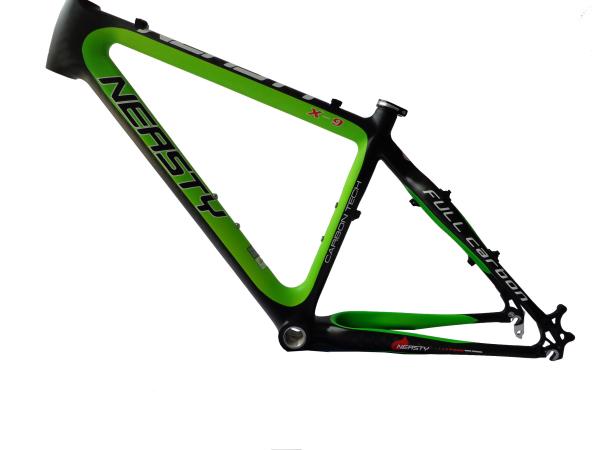 Carbon MTB Frame 26er 17"/19"/21" Mountain Bicycle/Bike Frame Yellow-green MB