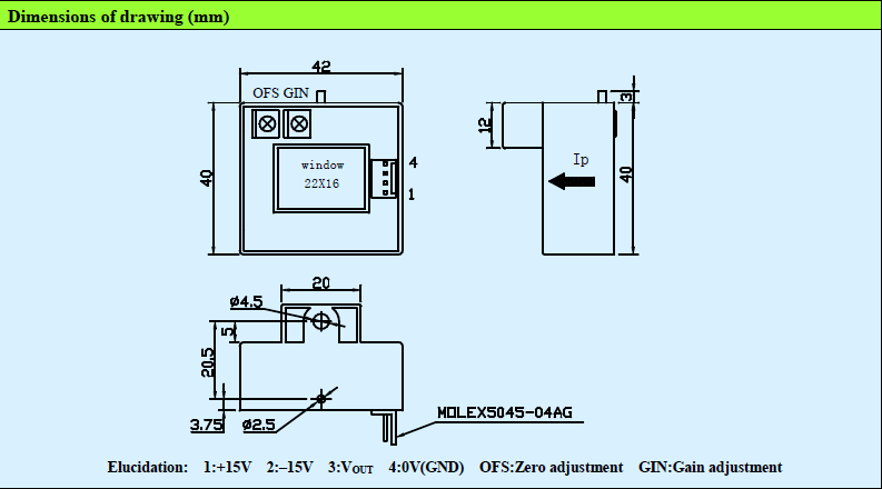 Reliable Hall Open Loop Current Transducer For Welding Machine CS200N