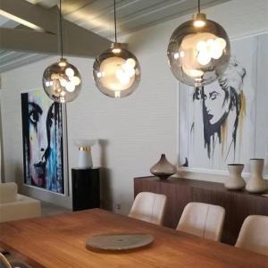 Wholesale D300 X H1500MM Modern Glass Single Pendant Light For Bar Coffee Shop Restaurant from china suppliers