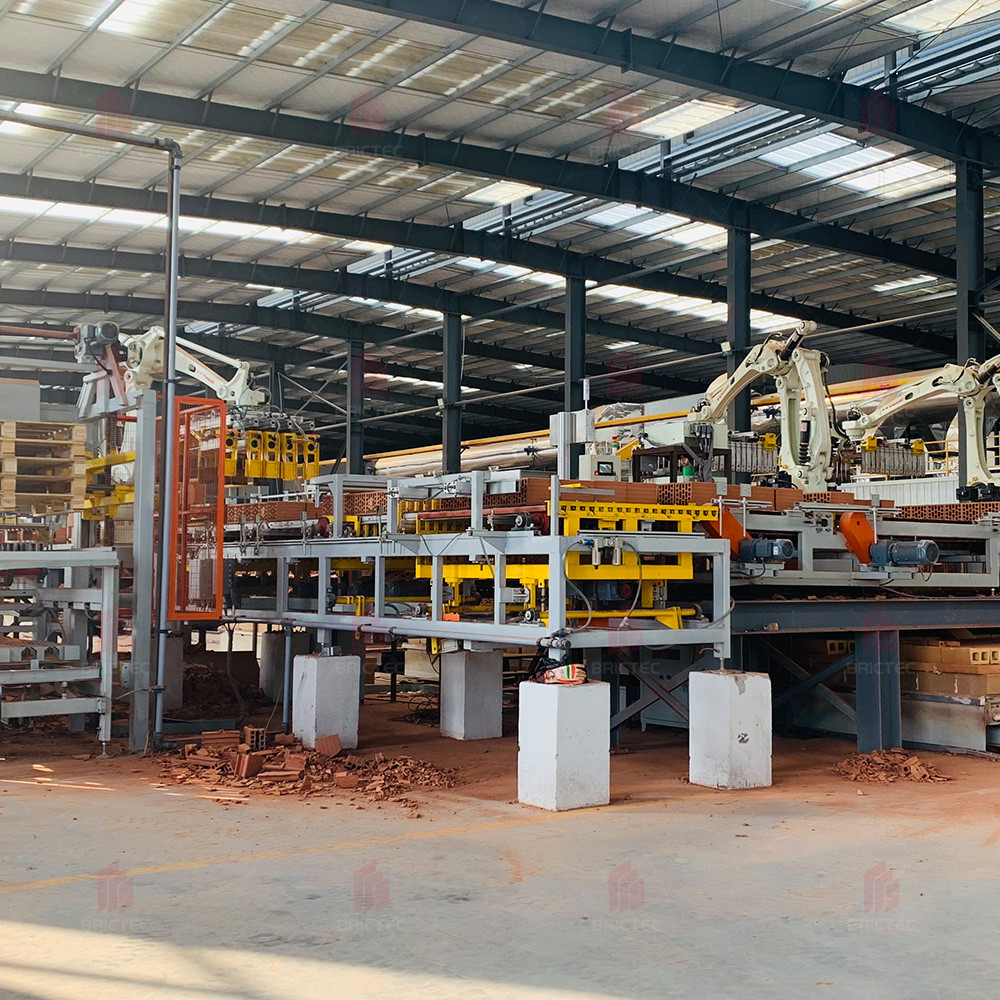 Clay Brick Loading And Unloading Packing System Of Brick Factory