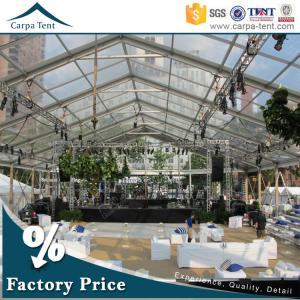 Wholesale 500 People Luxury Transparent Wedding Tent With Clear Roof 100% Waterproof from china suppliers