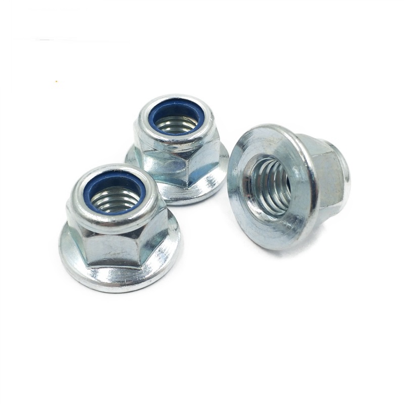 M2-M100 Hex Flange Nylock Nut Direct Supply Best with Zn HDG Black Plain Finish