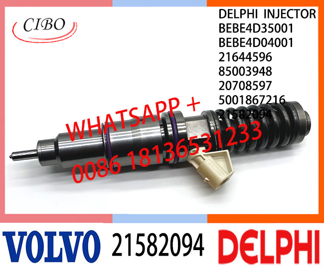 Fuel Diesel Injector 21582094 BEBE4D35001 BEBE4D04001 21644596 85003948 20708597 E3.18 for REN-AULTT MD11 EURO 3 LOW POWER