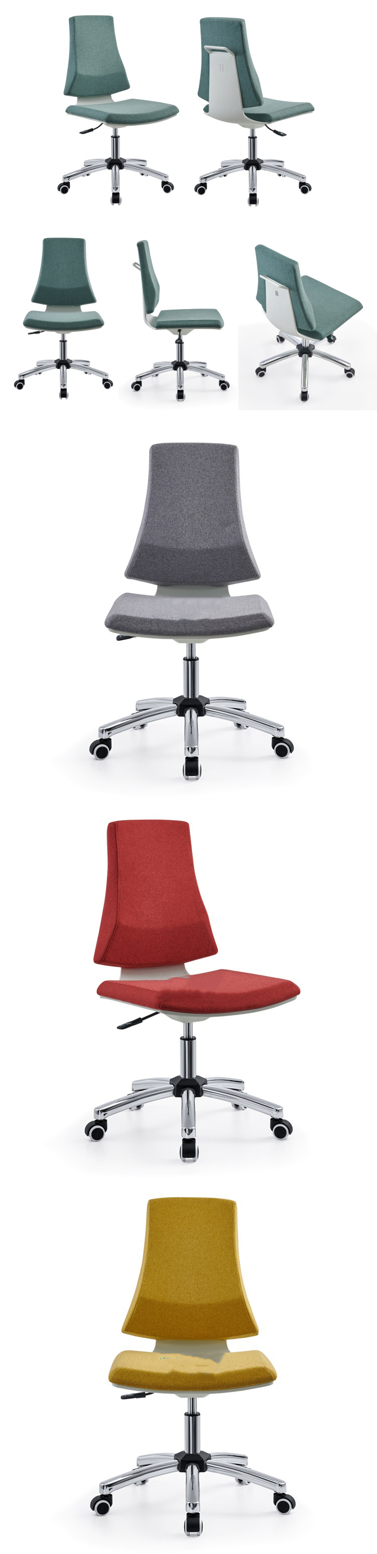 360 Degree Swivel Chair Height Adjustable Optional Colors Commercial Room Office Chair PC Chair