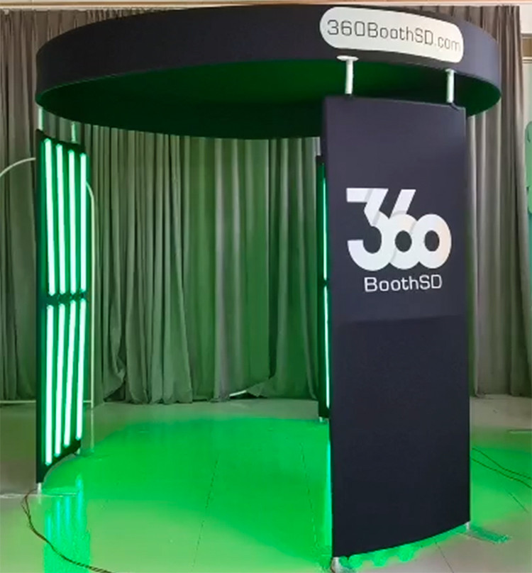 Led Slow Motion 360 Video Photobooth Backdrop For 360 Photo Booth Wedding
