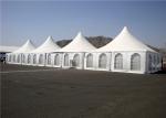 Durable Sturdy Fabric Party Wedding Pagoda Tents 5x5 With Linings Curatains