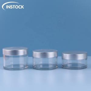 Wholesale 1oz 2oz 15ml 30ml Skin Care Cream Jar , Cosmetic Clear Plastic Jars With Lids from china suppliers