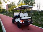 White Color 4 Seater Golf Cart Wheelbase 1630mm AC Motor 3.5 KW Ground Clearance