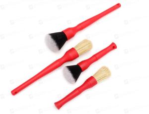 Wholesale 2pcs Nature Pig Hair Car Detailing Brush For Car Air Conditioner Panel Surface from china suppliers