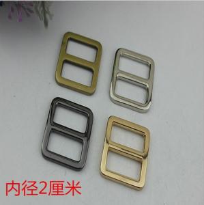 Wholesale High quality 20 mm nickel color flat shape adjustable metal slide buckles for handbags from china suppliers