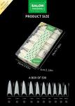 Sharp Shape Natural Nail Tips Half Cover Acrylic Fake Nails For DIY Nail Art