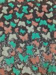 Colorful Butterfly High quality Soft Sequin Embroidered Fabric Patttern Piece