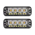 Commercial Grille Strobe Lights 6W - 10W Amber Strobe Lights For Trucks