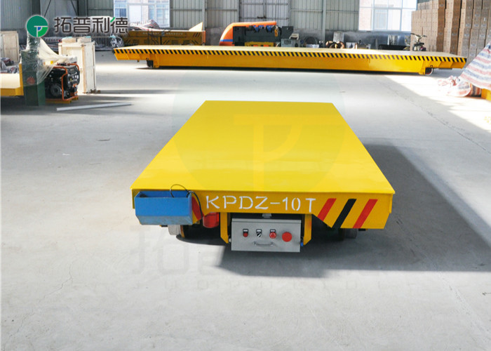 80T Motorized Rail Trailer for shop production line cargo handling