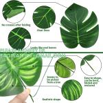 Kinds Artificial Palm Leaves Tropical Fake Leaves, Monstera Leaf Faux Leaves