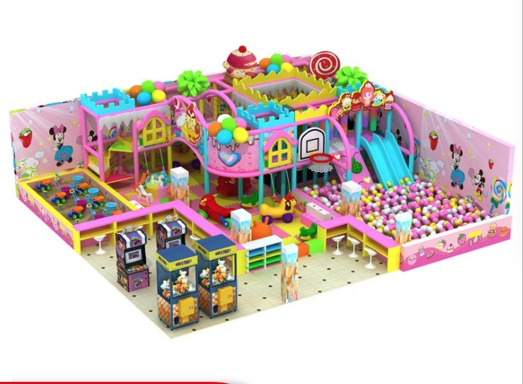 Candy House childrens soft play area , Anti crack indoor foam play structures