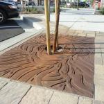 Outdoor Sidewalk Corten Steel Trees Grate Outside Street Metal Square Tree