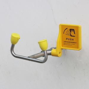 Wholesale Lab Used Stainless Steel Wall Mounted Eye Wash sample model Wall Mounted industrial safety equipment faucet eyewash from china suppliers