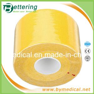 Wholesale Elastic cotton sports therapy tape 5cmX5m yellow colour from china suppliers