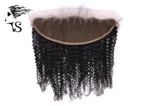Wholesale Swiss Lace Frontal Closure Free Style , Kinky Curly Unprocessed Human Hair Lace Frontal from china suppliers