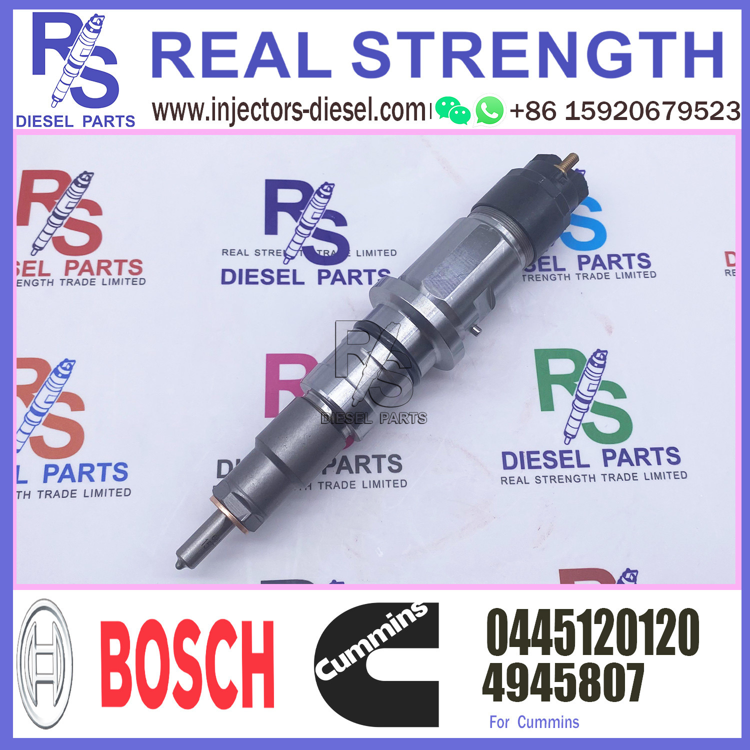 High Quality New Diesel Fuel Injector 4945807 0445120120 For VW/Ford Cargo