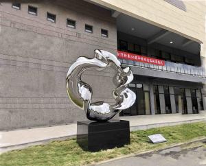 Wholesale Abstract Metal Circle Sculpture Western Art Size Customized Stainless Steel from china suppliers