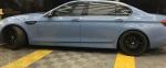 Powder Porcelain Blue High Gloss Car Wrap Grime Resistant Multifunction