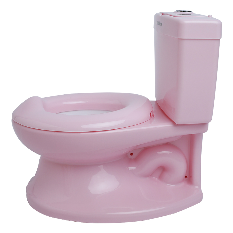 Pink Eco friendly PP Baby Potty Toilet with Custom Logo Print Pattern Training Function