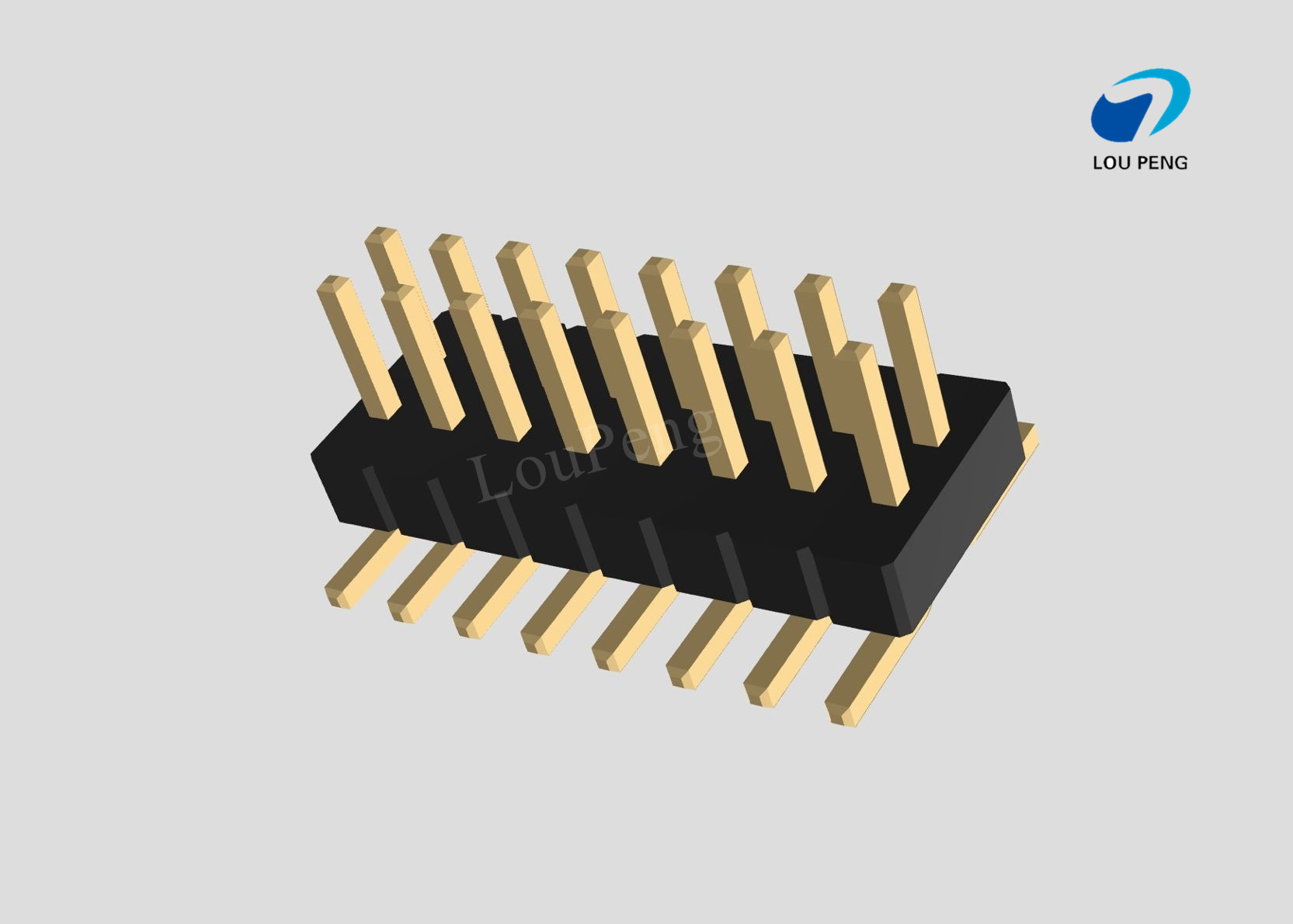 Pin Header 2x08pin 1.00mm pitch vertical SMD