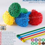 12 Inch Eco-Friendly Plastic Cable Ties, Self-locking Versatile Nylon Zip Ties