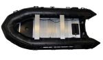Black Long Military Inflatable Boats , 8 Person Motorized Inflatable Boat