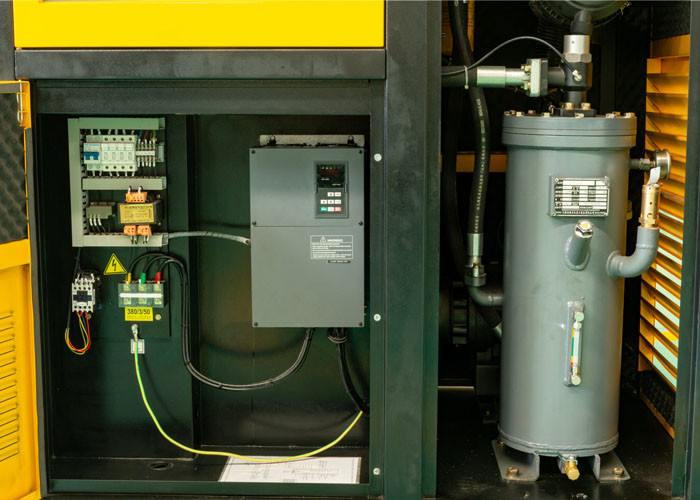 37KW 50HP Oil Injected VFD Variable Speed Drive Compressor